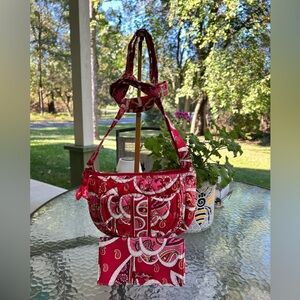 NWOT- Retired Vera Bradley Rosie Posie crossbody bag and wallet.